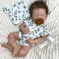 Poupée Reborn LOULOU en silicone faite à la main avec cheveux de bébé réalistes et texture de peau détaillée pour collection et exposition