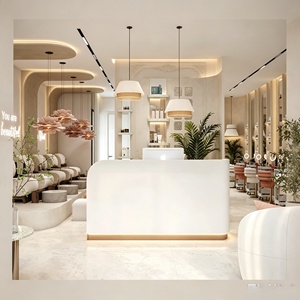 Nail Salon Station Spa Beauty Salon Furniture Full Store Customized Hair Salon Interior Design Barber Shop Decoration Renovation - Product Image 1