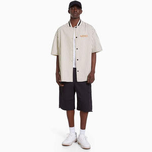 <span class=keywords><strong>Camicia</strong></span> di <span class=keywords><strong>jeans</strong></span> a <span class=keywords><strong>maniche</strong></span> <span class=keywords><strong>corte</strong></span> a righe sportive Vintage con ricamo personalizzato camicie di <span class=keywords><strong>jeans</strong></span> da <span class=keywords><strong>uomo</strong></span> di ultima moda di alta qualità - Product Image 6