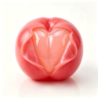 OEM HALAL 3D Reuze Perzik-smaak Peelable Gummy Groothandel 135g Zoete Grote Sappige Perzikvormige Peelable Gummy