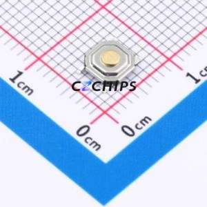 BTS0C0050AMG00I Tactile Switch SMD-4P,5.2x5.2mm Switch Round Button 1N Vertical Mount 5.2mm - Product Image 1