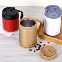 Ensemble de tasses à café isothermes réutilisables en acier inoxydable 304 à double paroi de 350 ml, design américain, chaud/froid, pour cadeaux d'affaires