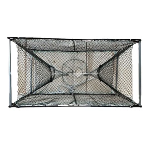 Trampa para Cangrejos Cuadrada Grande, Recubierta de PVC, de Alambre de Acero Resistente, Gran Capacidad para Pescadores Oceánicos - Product Image 1