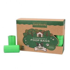 Sacs à crottes de chien biodégradables en fibre HDPE EPI extra épais, 15 rouleaux, 20x30cm - Product Image 1