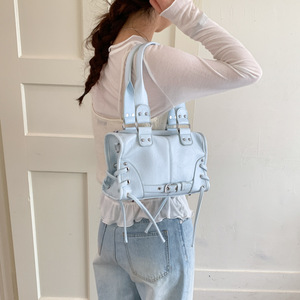 Bolso de hombro y axila vintage coreano 2026, estilo nicho, sencillo, con diseño de motocicleta, para el día a día, a la moda - Product Image 3