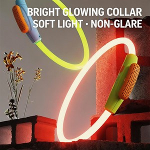 Collier <span class=keywords><strong>anti</strong></span>-perte en silicone pour <span class=keywords><strong>chien</strong></span>, réglable, étanche, avec LED rechargeable et motif dessin animé, répulsif <span class=keywords><strong>anti</strong></span>-moustiques, pour usage quotidien en extérieur - Product Image 3