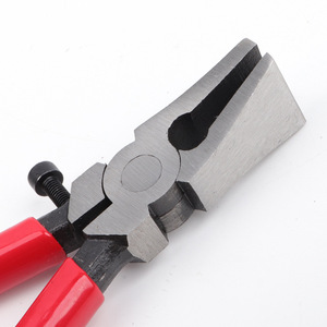 Pince à verre de 8 pouces en acier à haute teneur en carbone, à mâchoires lisses, ouverture de 1/2 pouce, pour le traitement et la découpe du verre - Product Image 1