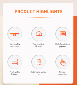 便携式8英寸A4迷你热敏打印机无线无墨水照片和文档迷你打印机，适用于安卓手机 - Product Image 2