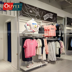 ชั้นวางเสื้อผ้าไม้สำหรับร้านค้าปลีก เฟอร์นิเจอร์โชว์สินค้าสำหรับร้านขายเสื้อผ้าผู้ชาย ชั้นวางสูทสำหรับร้านขายเสื้อผ้าผู้ชาย - Product Image 2