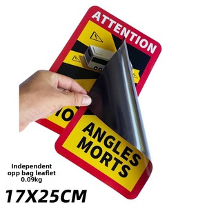 <span class=keywords><strong>Pegatina</strong></span> magnética para <span class=keywords><strong>coche</strong></span> de atención de punto ciego para coches y autobuses de <span class=keywords><strong>Amazon</strong></span> ANGLES MORTS 1 año de garantía - Product Image 1