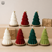 Velas Aromáticas con Forma de Árbol de Navidad 2026, Velas Creativas Hechas a Mano con Cera de Soya y Aroma a Pino, Decoración para el Hogar, Regalo, Venta al por Mayor