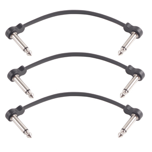 Cavo per Patch a pedale RPC-616 combinato 6 pezzi cavi Audio Mono da 16cm impermeabili e resistenti per effetto <span class=keywords><strong>chitarra</strong></span> - Product Image 2