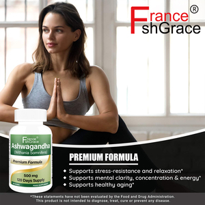 Cápsulas de Ashwagandha de Alta Potencia que Mejoran la Calidad del Sueño, 120 Cápsulas Vegetarianas, Suplemento de Extractos de Raíz de Ashwagandha - Product Image 2