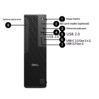 Ordinateur de bureau Dell Pro Max Slim FCS1250 SFF neuf, station de travail, Ultra7 265, 8 Go/16 Go de RAM DDR5, 512 Go/1 To de SSD, personnalisable