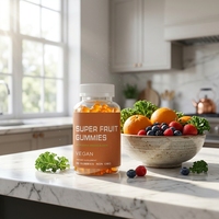 Gummies personnalisées OEM complexe de superfruits Myrtille Canneberge Goji avec Vitamines A, B6, B12, Fer et Zinc