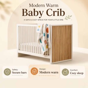 Cuna Multifuncional para Bebé, Cama Infantil Convertible 4 en 1 - Product Image 4