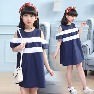 Vestidos de Algodón con Bordado para Niños al por Mayor, Ropa Infantil RU - Product Image 1