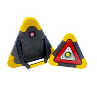 Triangle d'avertissement d'urgence pour voiture Signal lumineux de signalisation triangulaire clignotant pour voiture