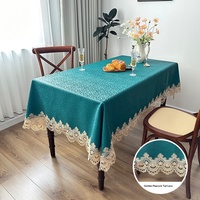 Nappe de style américain en PU, couleur unie, imperméable, résistante à l'huile, résistante à la chaleur, sans lavage, écologique, durable et infroissable