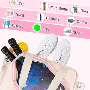 Bolsa de Raqueta Deportiva Ligera de Gran Capacidad con Logotipo Personalizado de Alta Calidad, Bolsas de Transporte para Raquetas de Pickleball para Mujer - Product Image 3