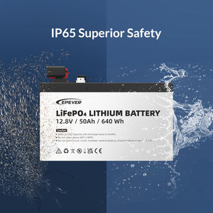 EPever IP65 배터리 12 볼트 200 암페어 메탈 케이스 LiFePO4 배터리 12.8V 25.6V 50Ah 100Ah 200Ah 300Ah 태양열 PV 인버터 - Product Image 2