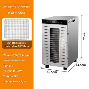 New large-capacity food dryer stainless steel commercial drying <b>machine</b> for <b>fruits</b> <b>vegetables</b> and <b>other</b> food products - Product Image 6