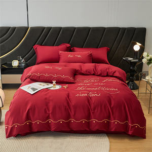 Vente en gros de draps de lit en coton biologique Queen Size lot de literie lot de literie drap de lit couette ensemble de literie-<span class=keywords><strong>acheter</strong></span> housse de couette - Product Image 1