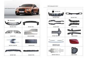 สำหรับ Bentley Continental GT GTC ปี 2016-2017  คิ้วโครเมียมกันชนหลังตรงกลาง ของแท้จากโรงงาน 3W3807653 - Product Image 2