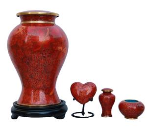 โกศบรรจุอัฐิ/ขวดเก็บอัฐิ งานฝีมือเคลือบโลหะ/โลหะเคลือบสี รุ่น P264 Elysse Blue <span class=keywords><strong>Cloisonne</strong></span> ขายส่ง - Product Image 2