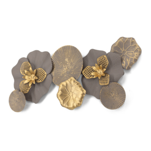 <span class=keywords><strong>Home</strong></span> Studio Decor accessori arte cinese prodotti metallo fiore floreale metallo Wall Art oro - Product Image 2