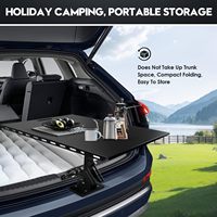 Vente en gros sur mesure en acier allié portable réglable pliable SUV universel hayon coffre extérieur voiture pique-nique Camping Table