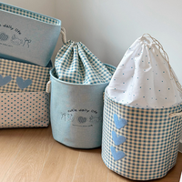 Nouveau panier de rangement en toile souple pour artisanat textile, broderie pour blocs de construction, figurines, grande capacité pour vêtements