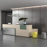 Comptoir de réception de bureau de haute qualité au design moderne, table de réception en forme de L pour salon