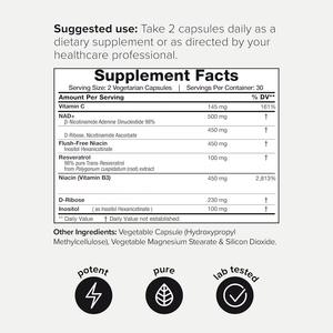 OEM Label pribadi NAD + Capsules NAD + suplemen dengan Resveratrol, NAD <span class=keywords><strong>Plus</strong></span> Boosting - Product Image 2