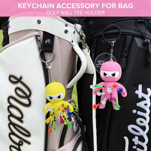 Manufacturer Design Funny <b>Golf</b> Accessory Organizer for Tees Portable <b>Golf</b> Ball Tees Holder Tee Storage Holder <b>Golf</b> with Keychain - Product Image 5