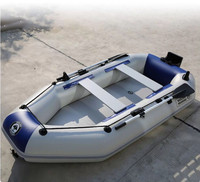 Bateau gonflable pour 3 personnes, moteur de petit bateau de 2,5 ch