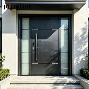 Nouvelle <span class=keywords><strong>Porte</strong></span> <span class=keywords><strong>d</strong></span>'Entrée Extérieure en Acier de Sécurité, Design Italien Moderne, Vente Chaude, Prix Abordable, pour Maisons - Product Image 2