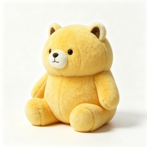 Ours en peluche jaune personnalisé, ours en peluche rembourré, ours en peluche gourmand, jouet ours miel - Product Image 1