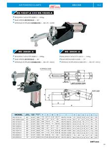 HS-10247-A Luft Kipp klemme CNC Pneumatische Klemme Halte kapazität 450kg/990LB G1/8 ''Einlass Hohe Qualität Schnelle Lieferung OEM ODM - Product Image 3