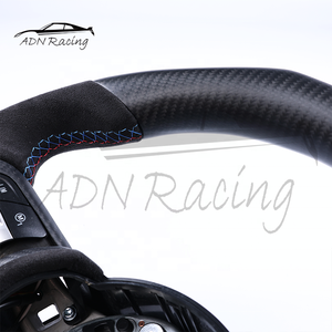 Volante Deportivo de Fibra de Carbono Seca Negra y Alcántara para <span class=keywords><strong>BMW</strong></span> F30 F32 F80 F82 M3 M4 M2 335i 340i 328i 440i 435 - Product Image 5