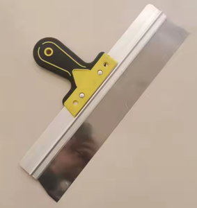 Grattoir à peinture et spatule en acier inoxydable avec poignées en caoutchouc multi-tailles, pour le nettoyage du mastic mural et de la boue de diatomées - Product Image 2