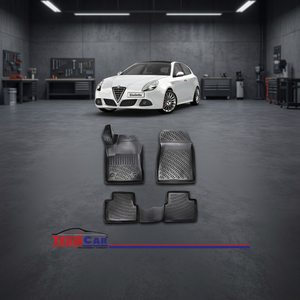 พรมปูพื้นรถยนต์ 3 มิติ สีดำ สำหรับ Alfa Romeo Giulietta ปี 2010 ขึ้นไป ขนาดมาตรฐาน ผลิตในตุรกี - Product Image 3