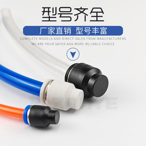 ข้อต่อสายลมแบบเสียบเร็ว ปลั๊กปิดท่อตรง ข้อต่อ PPF ขนาด 04/6/8/10/12/14/16 - Product Image 1