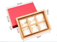 Vente en gros de boîtes en papier kraft de luxe pour gâteaux, chocolats et aliments, avec 6 compartiments intérieurs, personnalisables, fabrication OEM, finition mate, couvercle ouvrant