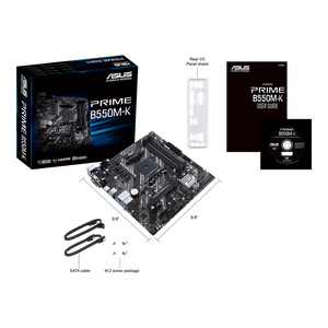 Tarjeta Madre <span class=keywords><strong>PRIME</strong></span> B550M-K DDR4 Micro-ATX para Computadoras de Escritorio AMD Ryzen Serie 5000/Serie 5000 G/Serie 4000 - Product Image 1