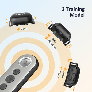 개 충전식 USB IPX7 3000ft 원격 제어 기능이있는 방수 개 훈련 고리 용 플라스틱 충격 E-칼라 - Product Image 4