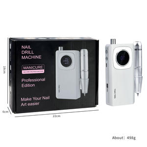 Machine à ongles électrique sans fil avec écran LCD, portable, 45000 tr/min, professionnelle, rechargeable, avec <span class=keywords><strong>embout</strong></span> de ponçage - Product Image 6