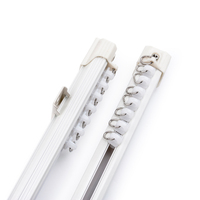 IKSUN Heavy Duty Double Rideau Rail Rail Ensemble En Gros En Alliage D'aluminium Plafond Monté Rail pour Salon Longue Forme