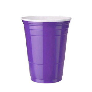 Logotipo personalizado vasos de plástico doble color púrpura juego plástico rojo fiesta tazas con tenis de mesa - Product Image 5