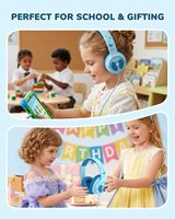 Casque pour enfants IClever HS30 ANC, volume sécurisé 85dBA, léger, sans BPA, matériau sans PVC, adapté aux enfants